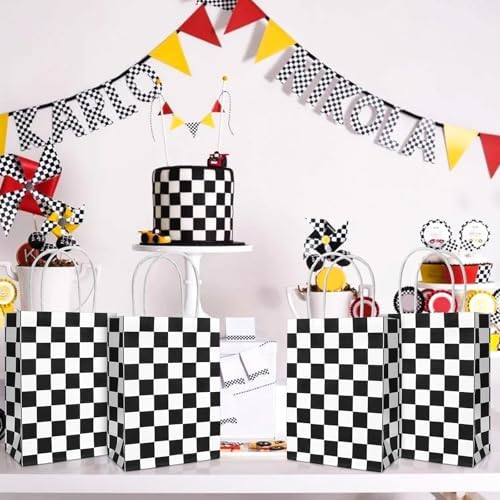 Hxezoc 12 Pieces Race Car Gift Bags - Image 7