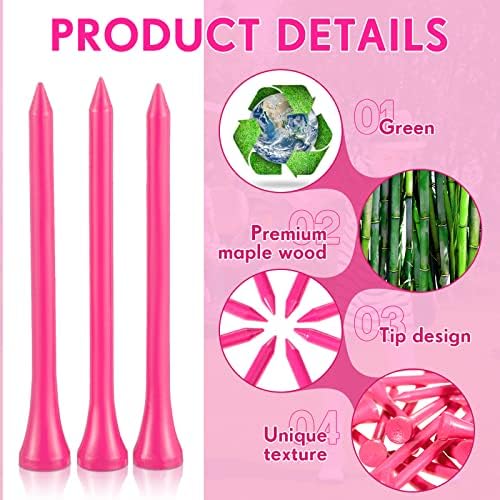 Jenaai 200 Pcs Golf Tees Bamboo Golf Tees - Image 3