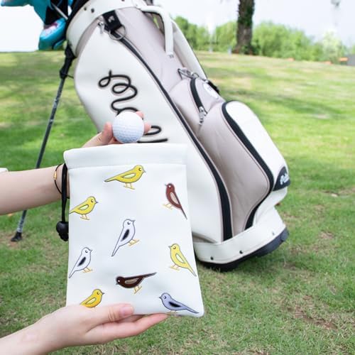 Golf Valuables Pouch Bag with Drawstrings Closure - Image 2