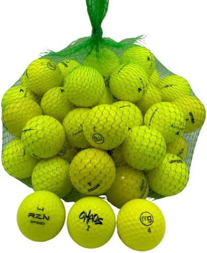 Golf Ball Planet 50 Pack Used Golf Balls Yellow Mix by GolfBallPlanet
