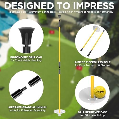 KINGTOP 3 ft Golf Flagstick and Hole Cup Sets - Image 5