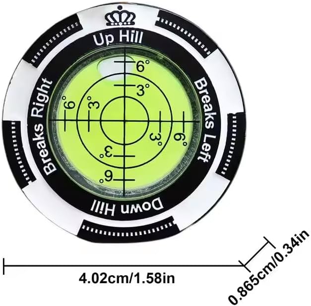 Golf Ball Marker with Bubble Level & Stencil - Image 5