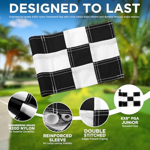 KINGTOP 3 ft Golf Flagstick and Hole Cup Sets - Image 3