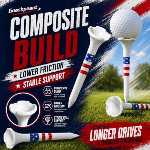 4-Prong Large Cup Head with 3-Line Height Guide Golf Tees 115 Pack, 70 x 3-1/4" - Image 6