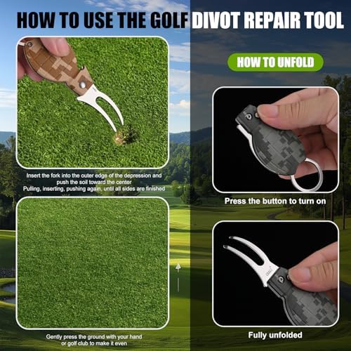 Golf Divot Repair Tool, Bottle Opener, Stainless Steel, Lightweight Portable - Image 4