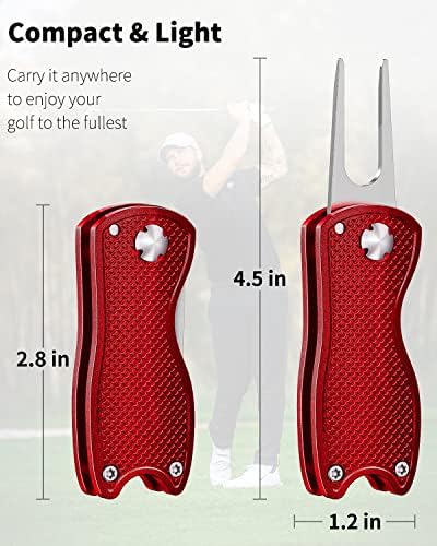 GreenHaven 2-6 Pack Golf Divot Repair Tool Magnetic Ball Marker Foldable - Image 7