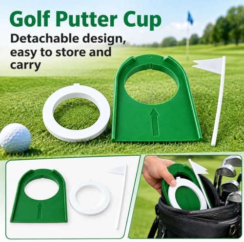 Golf Putting Cup with Flag - Image 3