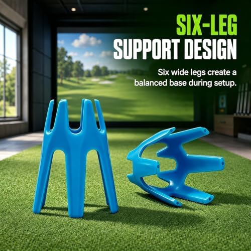 Golf Simulator Tees, 49 Pack 4 Mixed Sizes Plastic Golf Mat Tees, Indoor - Image 5