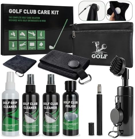 Golf Club Cleaning Kit, 8-in-1 Club Care Set by LEARNIBEE