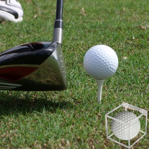 Golf Ball Display Case, UV Protected Golf Ball Display Cube, Acrylic Case Clear - Image 4
