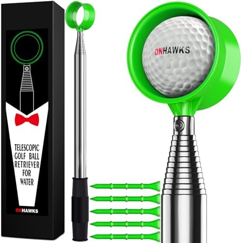 Golf Ball Retriever for Water, Telescopic Ball Picker Upper by ONHAWKS