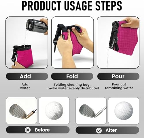 Waterproof Golf Club Cleaner Bag and Golf Ball Washer - Image 6