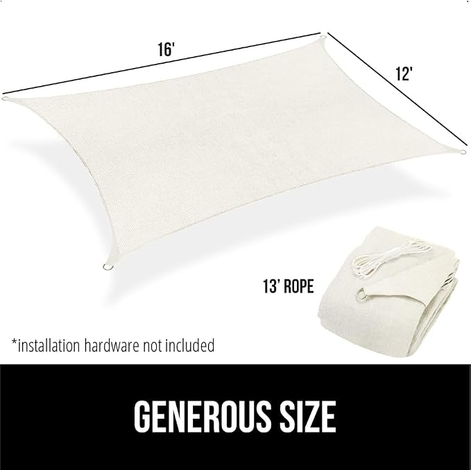 GORILLA GRIP Heavy Duty Sun Shade, UV Protection Fade Tear and Rust Resistant - Image 9