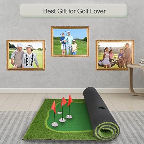 Chriiena Golf Putting Green, Large Practice Putting Mat - Image 7
