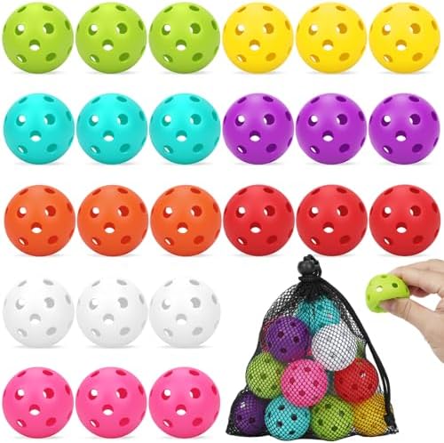 Coopay 24/50/100 Pack Practice Baseball 42mm Mini Plastic Hollow Softballs by Coopay