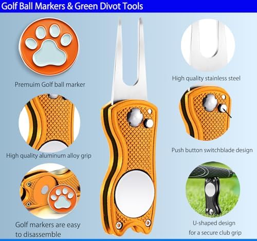 Adhere Golf Ball Markers & Divot Tools Personlized Enamel Ball Markers - Image 4