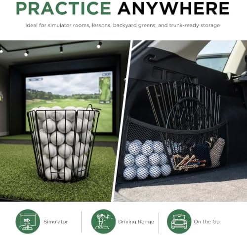 DURARANGE Foldable Golf Ball Basket, 100-Ball Capacity - Image 6