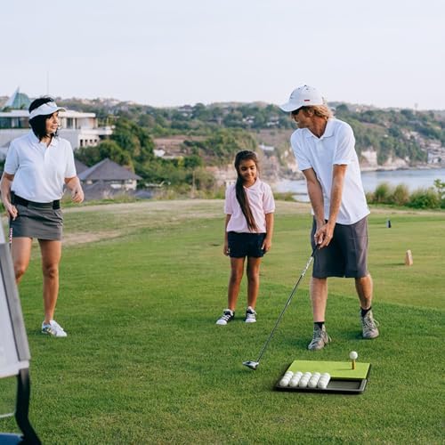 Golf Hitting Mat with Integrated Ball Tray, Foldable Golf Practice Mat with - Image 5