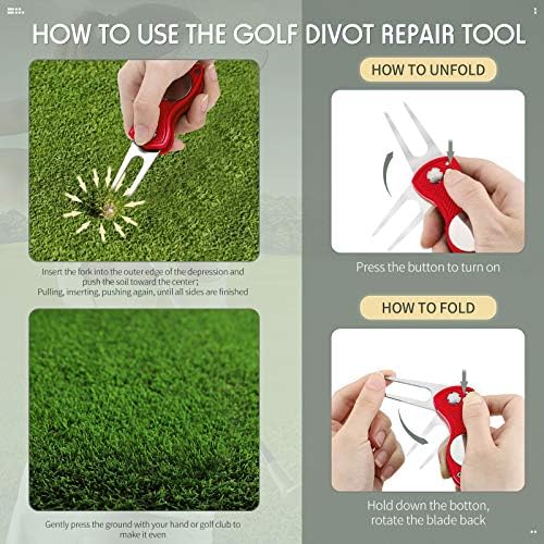 Skylety 4 Pcs Golf Divot Repair Tool Foldable - Image 4