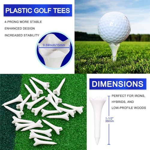 1 1/2'' Plastic Golf Tees – Short Tees - Image 3