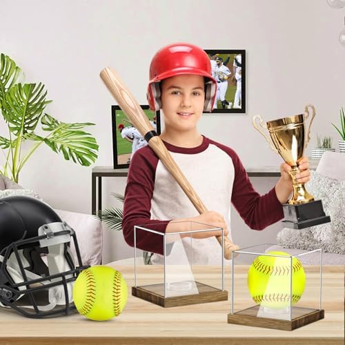Clear Acrylic Softball Display Case - Image 7
