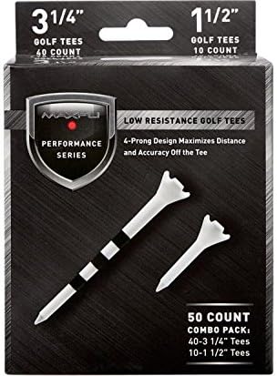 Maxfli Performance Series Low Resistance 3.25" & 1.5" White Golf Tees by Maxfli