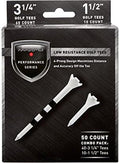 Maxfli Performance Series Low Resistance 3.25" & 1.5" White Golf Tees by Maxfli