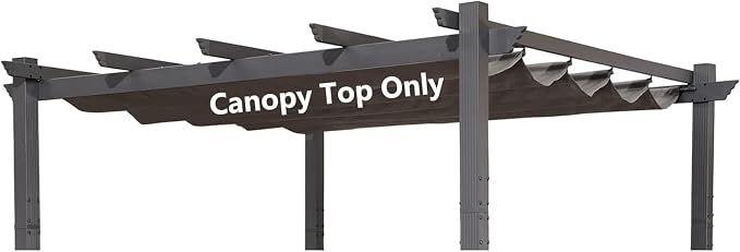 Pergola Shade Cover Replacement Canopy Top Compatible by Unknown