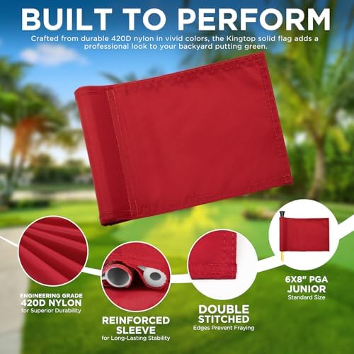 KINGTOP 3 ft Golf Flagstick and Hole Cup Sets - Image 3