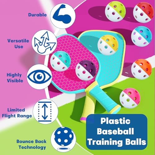 Coopay 20/40 Pack Practice Baseball Softball Plastic Training Balls Lightweight - Image 6