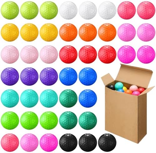 Vinsot 48 Pcs Golf Balls Bulk Solid Rubber Golf Soft Training Balls by Vinsot