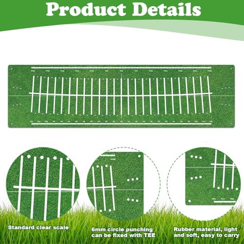 Silipull Golf Putting Mat Indoor 30x8.27 Inch Alignment Track - Image 3