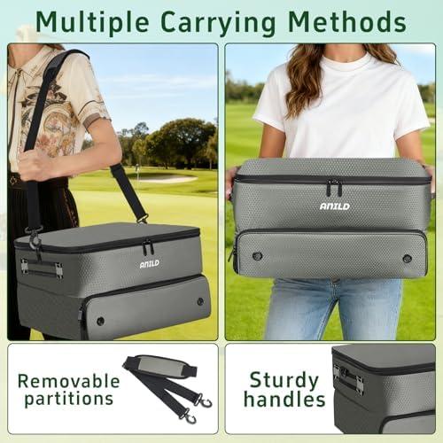 ANILD Golf Trunk Organizer, 2 Layer Golf Storage Case - Image 5