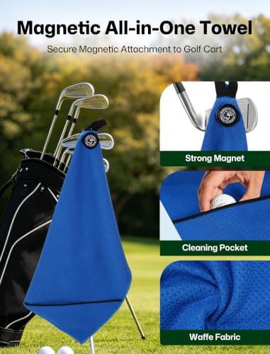 Magnetic Golf Towel 23.6"x15.7" Large Size - Image 4