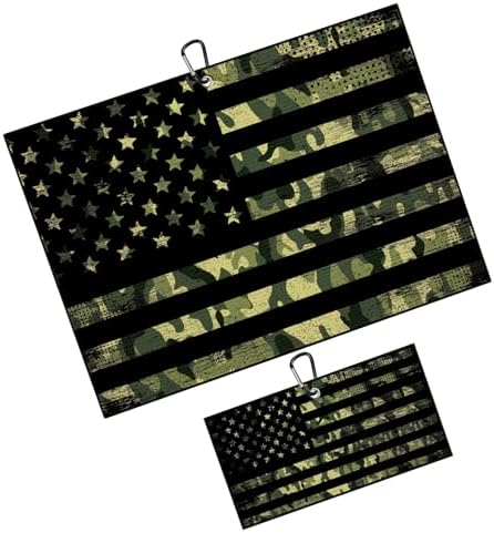 American Flag Camo Golf Towel 2 Packs by Unknown