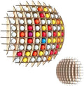 Golf Ball Display Case, Golf Ball Wall Display Rack up to 78 Balls by Unknown