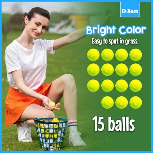 Foam Golf Balls Bulk 40, 24 or 15 Pack Practice Golf Ball Multicolor 41mm - Image 2