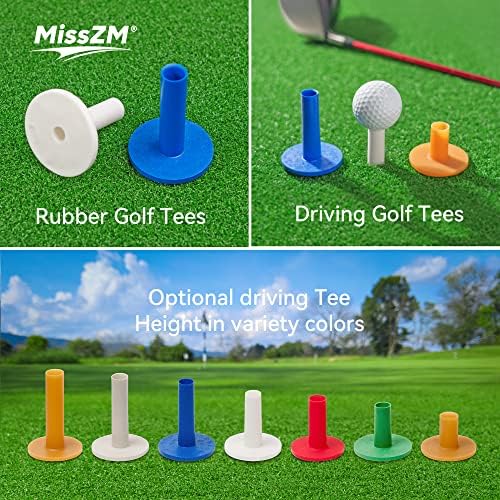 Golf Rubber Tees Practice Training, Driving Putting Chipping Range Mixed Size - Image 3