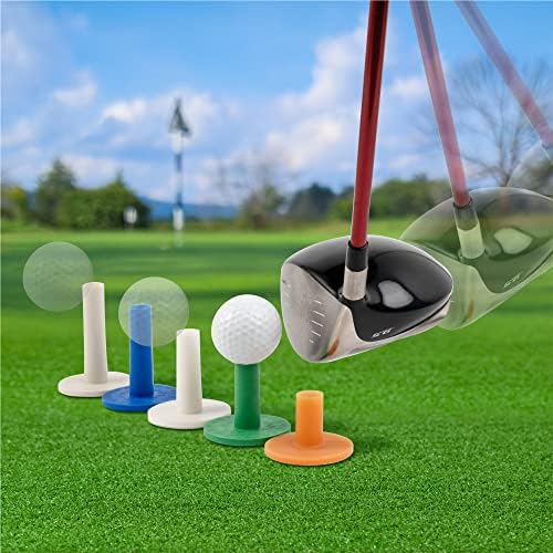Golf Rubber Tees Practice Training, Driving Putting Chipping Range Mixed Size - Image 7
