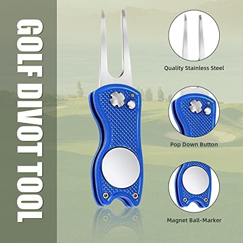 Mile High Life Golf Divot Repair Tool, All Metal Foldable Divot Tool - Image 6
