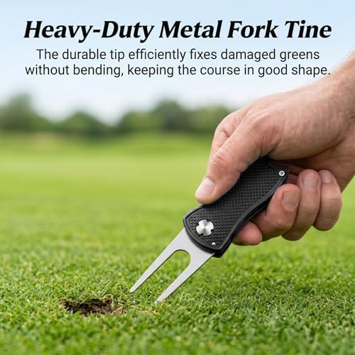 Golf Divot Repair Tool, Foldable Metal Tool - Image 6