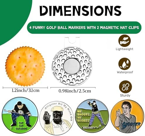 Cracker Golf Ball Marker, Premium Golf Accessories & Funny Golf Gifts - Image 2