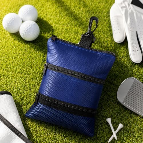 Golf Ball Bag Pouch Portable Golf Tee Bag Multi Pocket Zipper - Image 4
