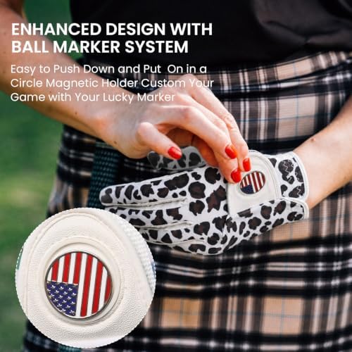Amy Sport Stylish Pattern Womens Golf Glove - Image 4
