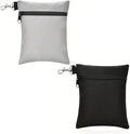 Golf Tee Pouch | Pack of 2 Golf Tee Bag | 5.24 X 6.42 Inch Zipper Golf Accessory Bag with Clip | Golf Bag Accessories for Men Women Golf Gift