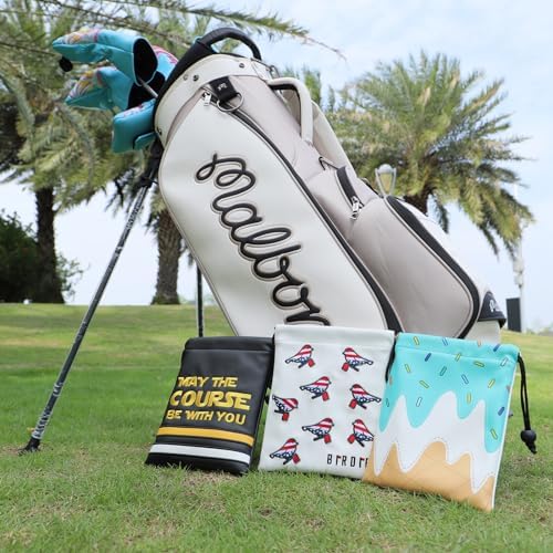Golf Valuables Pouch Bag with Drawstrings Closure - Image 2