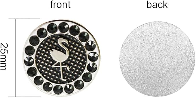 Myartte Golf Ball Markers Crystal Ball Markers Pack of 3