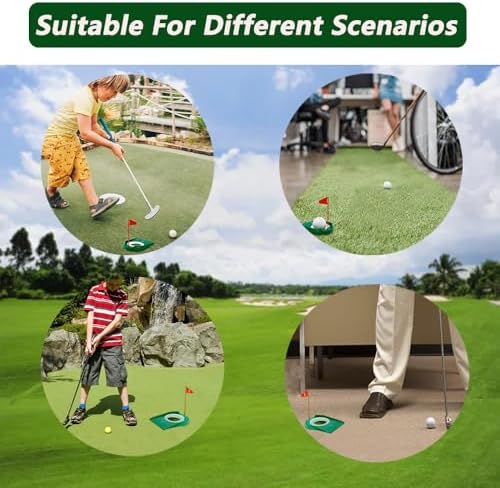 LOOEEL 4 PCS Golf Putting Cup Golf Hole Training, Suitable - Image 6