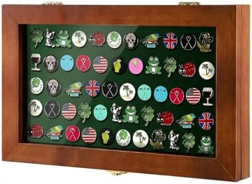 Silipull 40 Golf Ball Marker Display Case Wall Mount, 15.5"x9.5" by Silipull