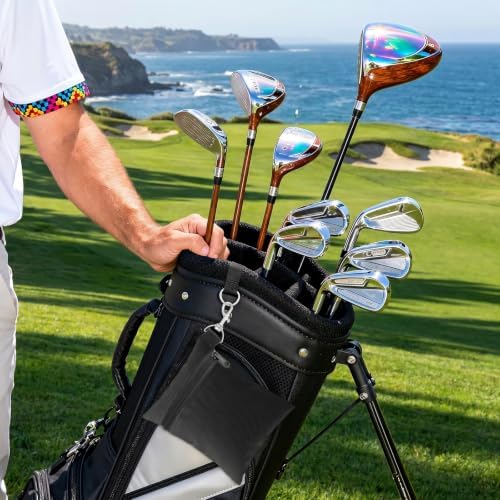 2 Pcs Golf Tee Bag, 6.7 × 5.5 Inch Nylon Zipper Golf Tee Pouch - Image 6